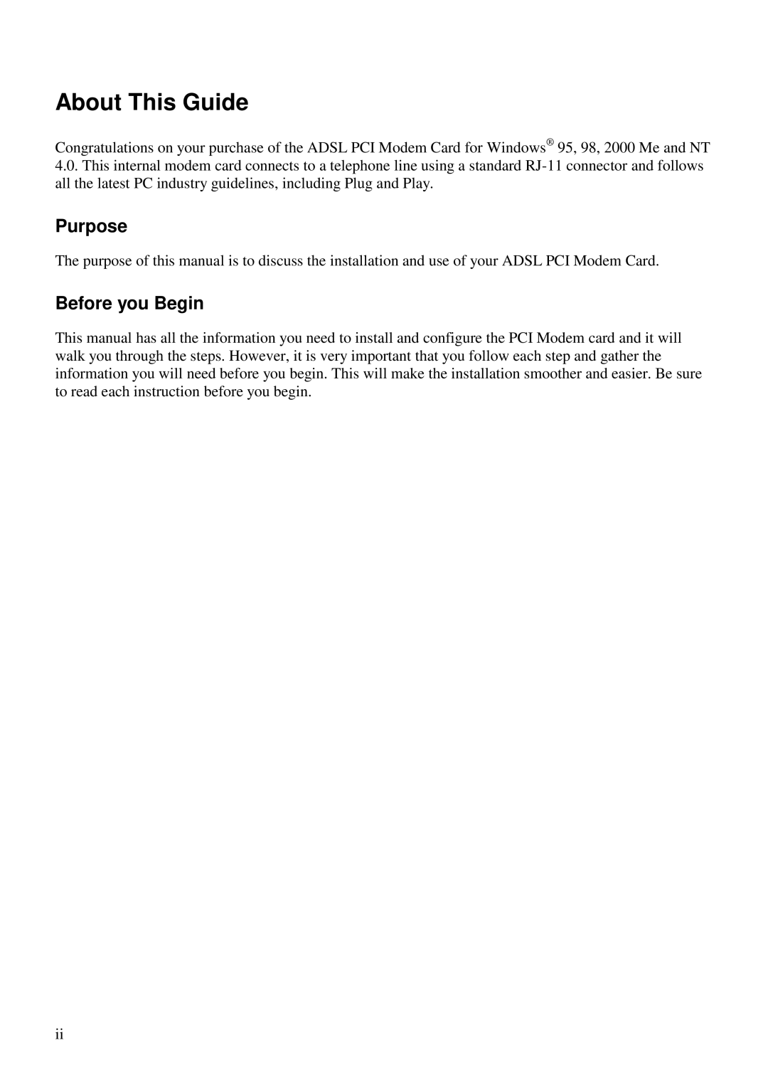 D-Link DSL-100D manual Purpose, Before you Begin 