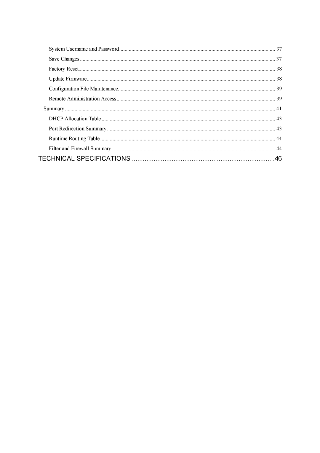 D-Link DSL-1500G manual Technical Specifications 