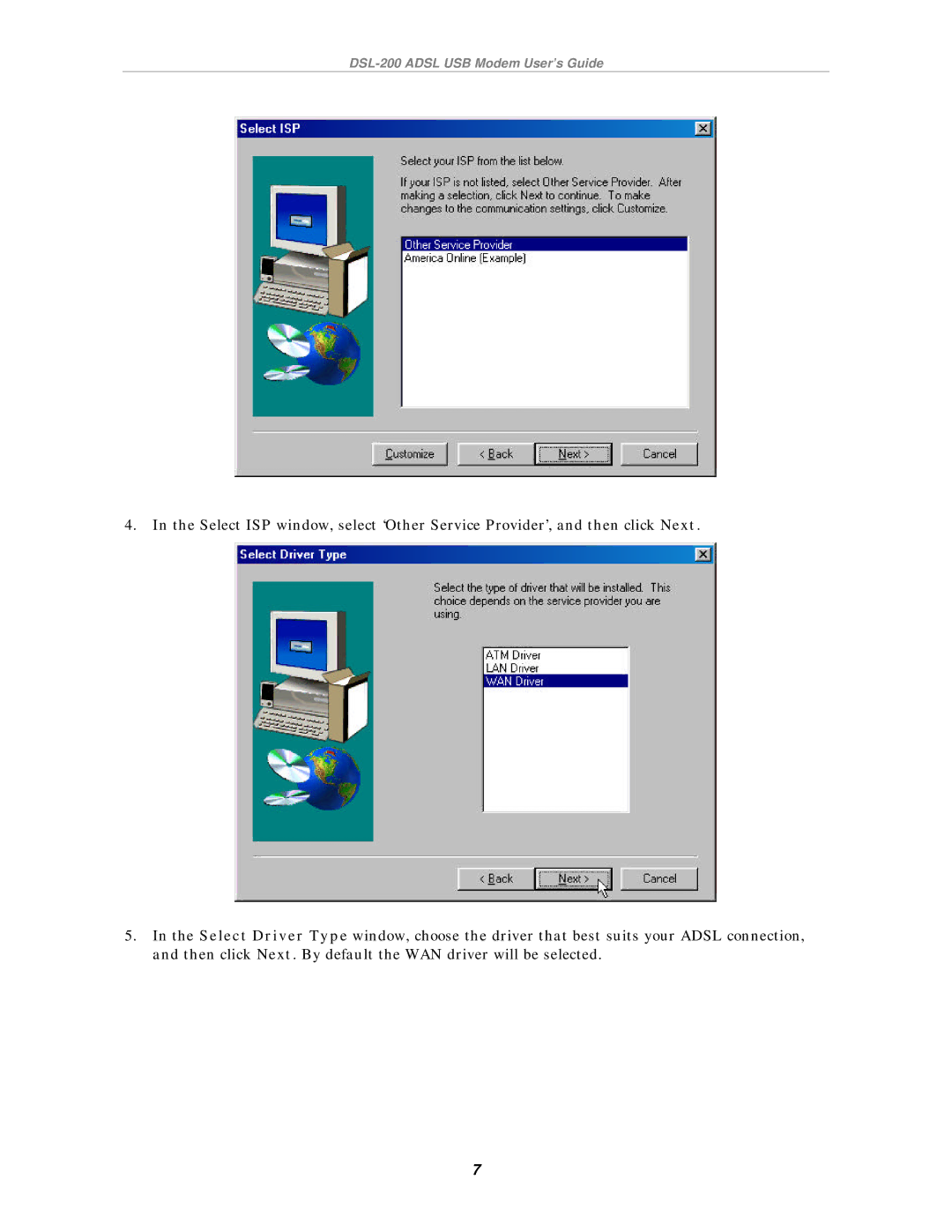 D-Link manual DSL-200 Adsl USB Modem User’s Guide 