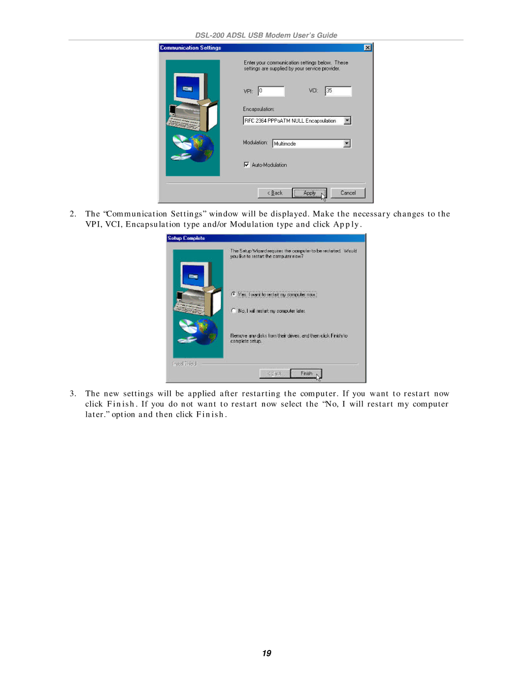 D-Link manual DSL-200 Adsl USB Modem User’s Guide 