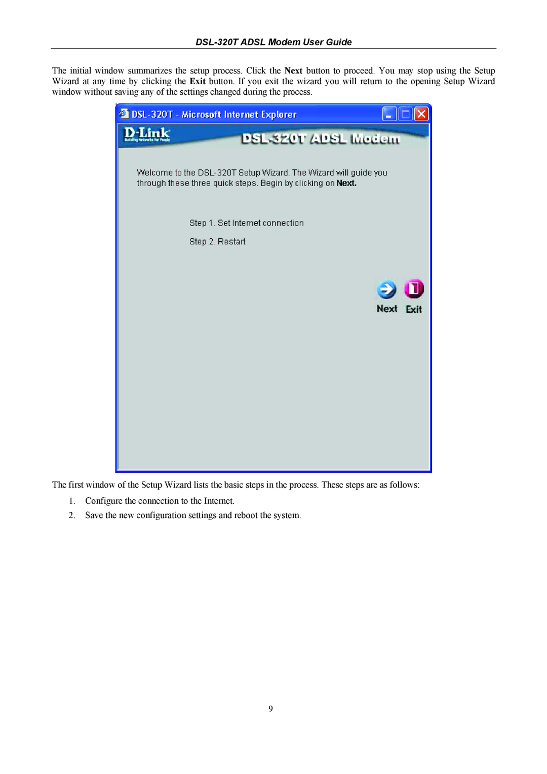 D-Link manual DSL-320T Adsl Modem User Guide 