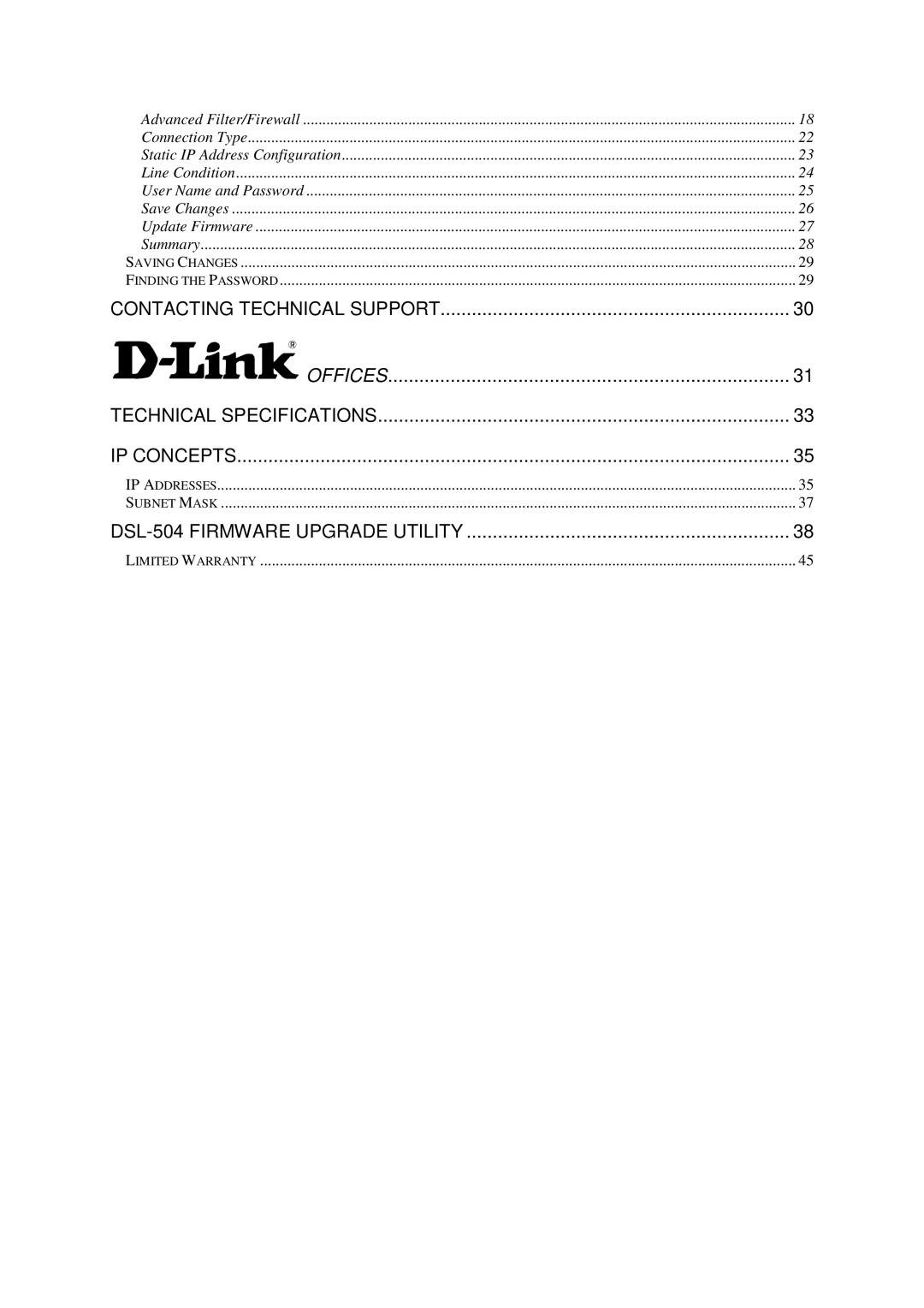 D-Link manual DSL-504 Firmware Upgrade Utility 