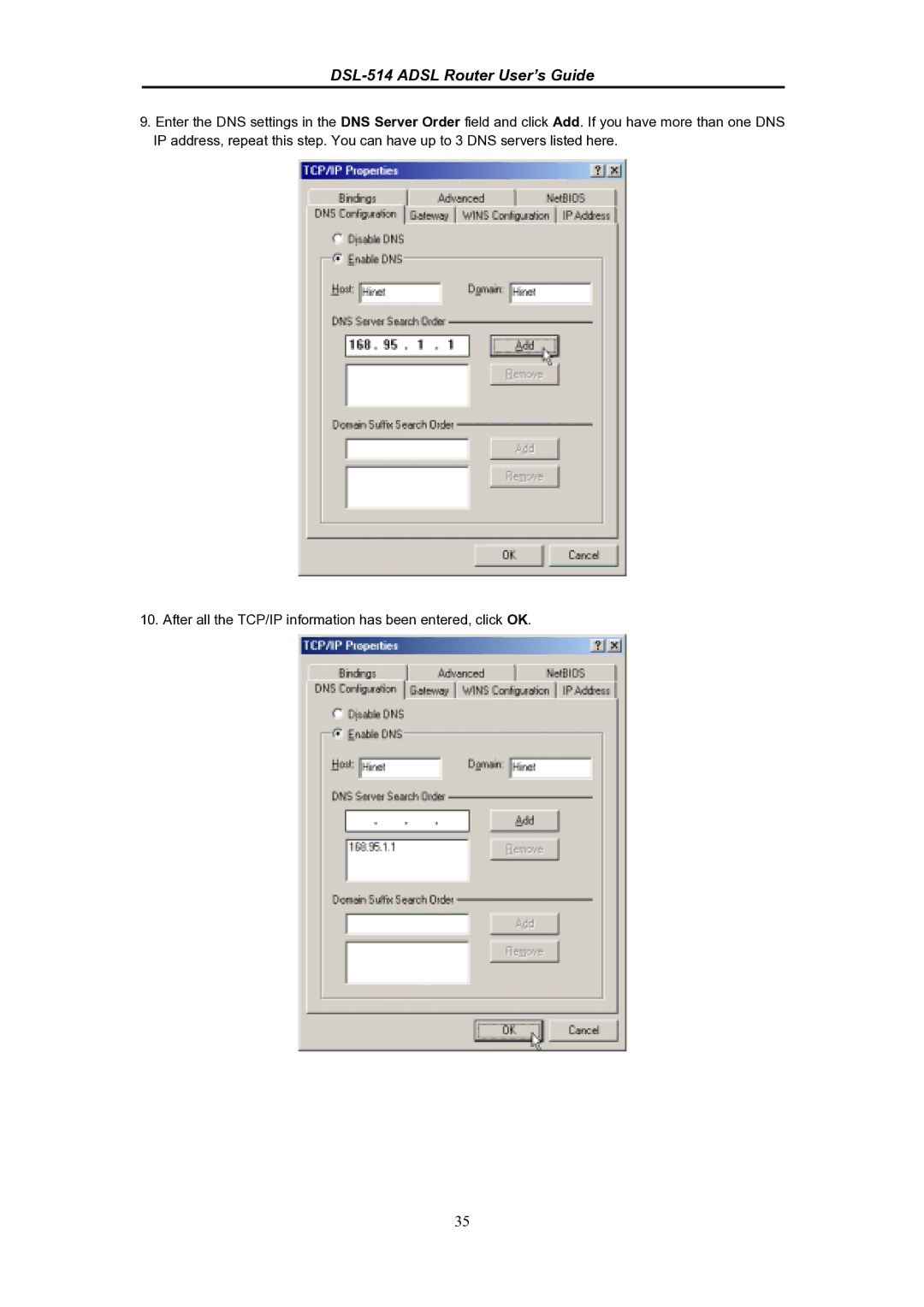 D-Link manual DSL-514 Adsl Router User’s Guide 