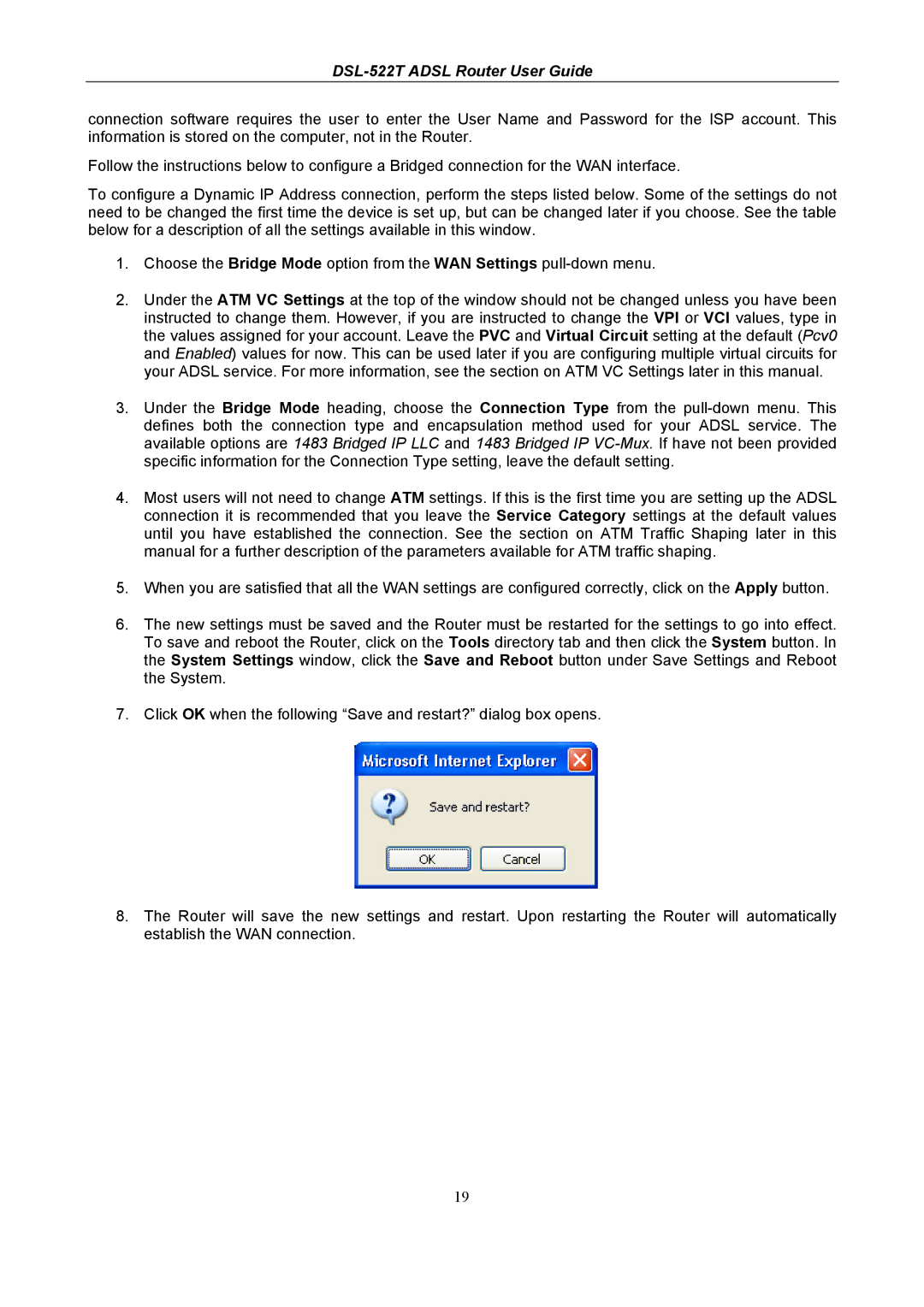 D-Link manual DSL-522T Adsl Router User Guide 