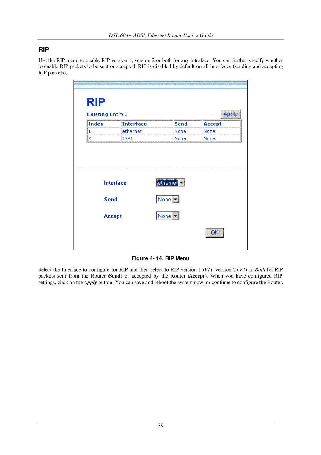 D-Link DSL-604+ manual Rip 