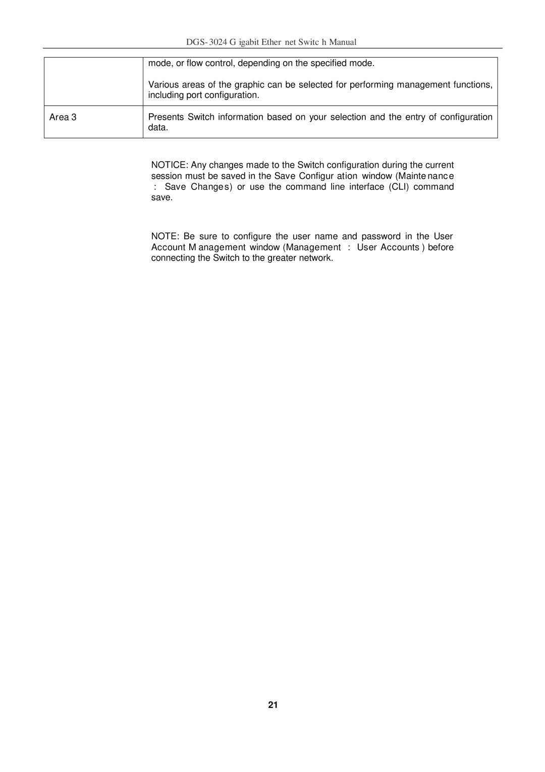 D-Link DSL-G604T manual Area 