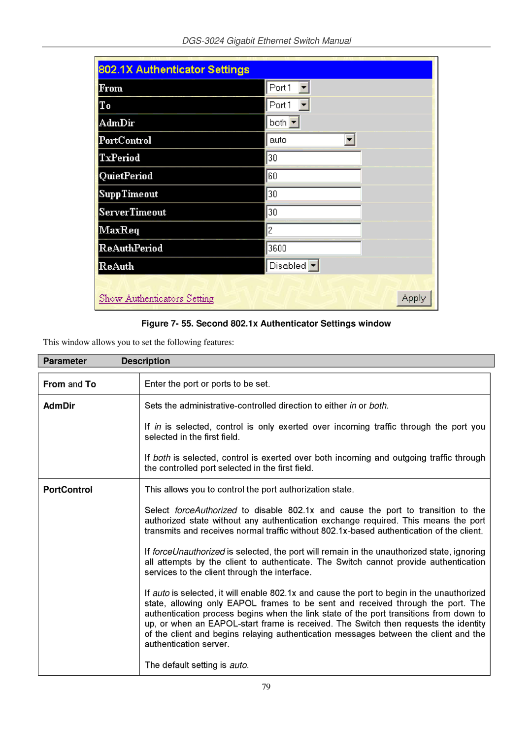 D-Link DSL-G604T manual AdmDir, PortControl 