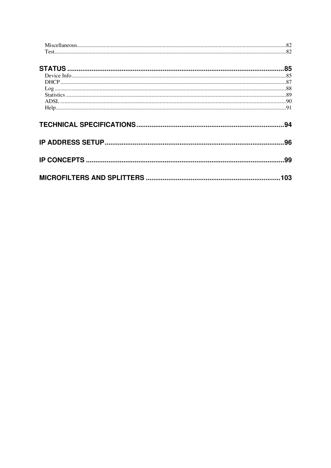 D-Link DSL524T manual Status 