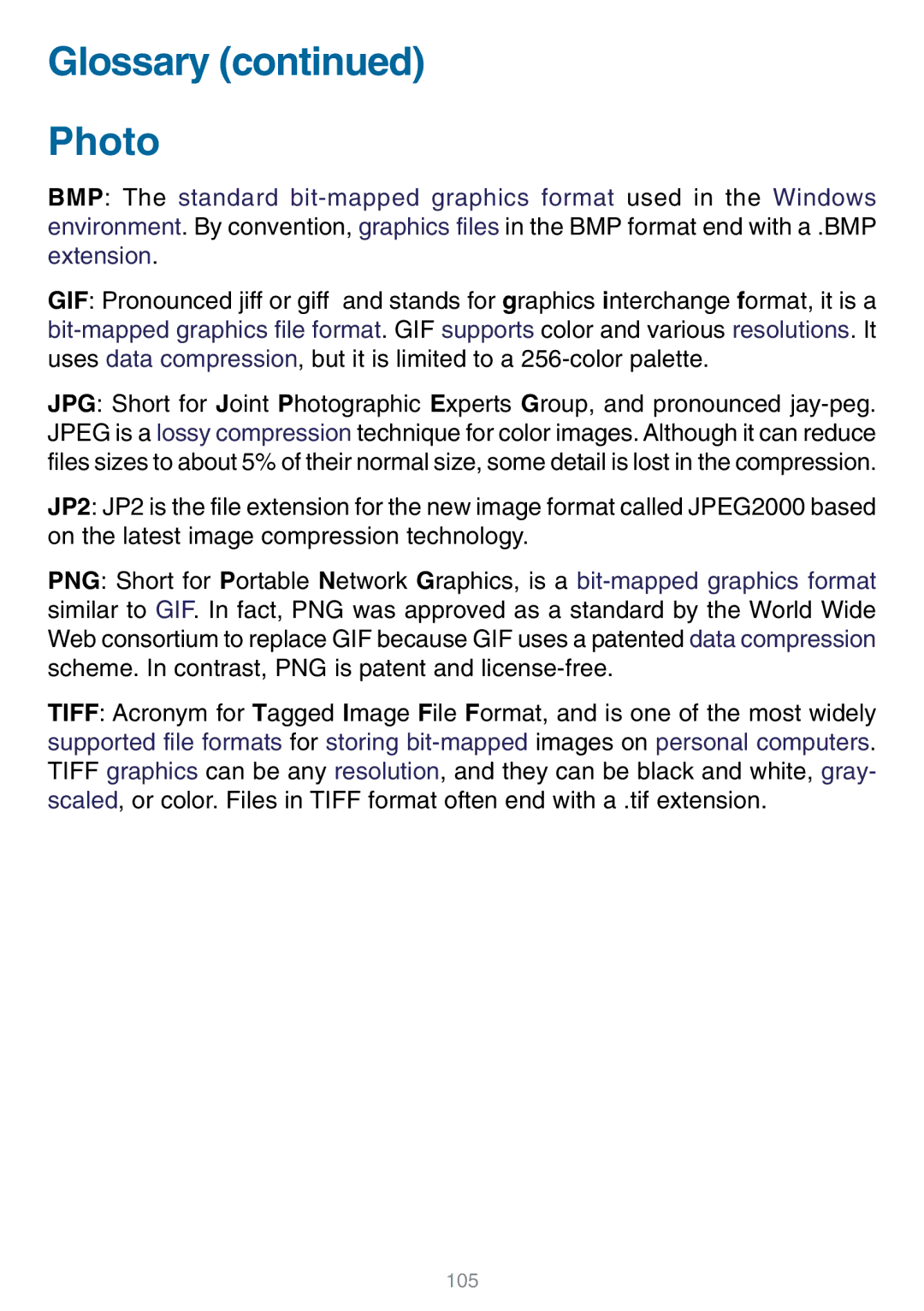 D-Link DSM-320 manual Glossary Photo 