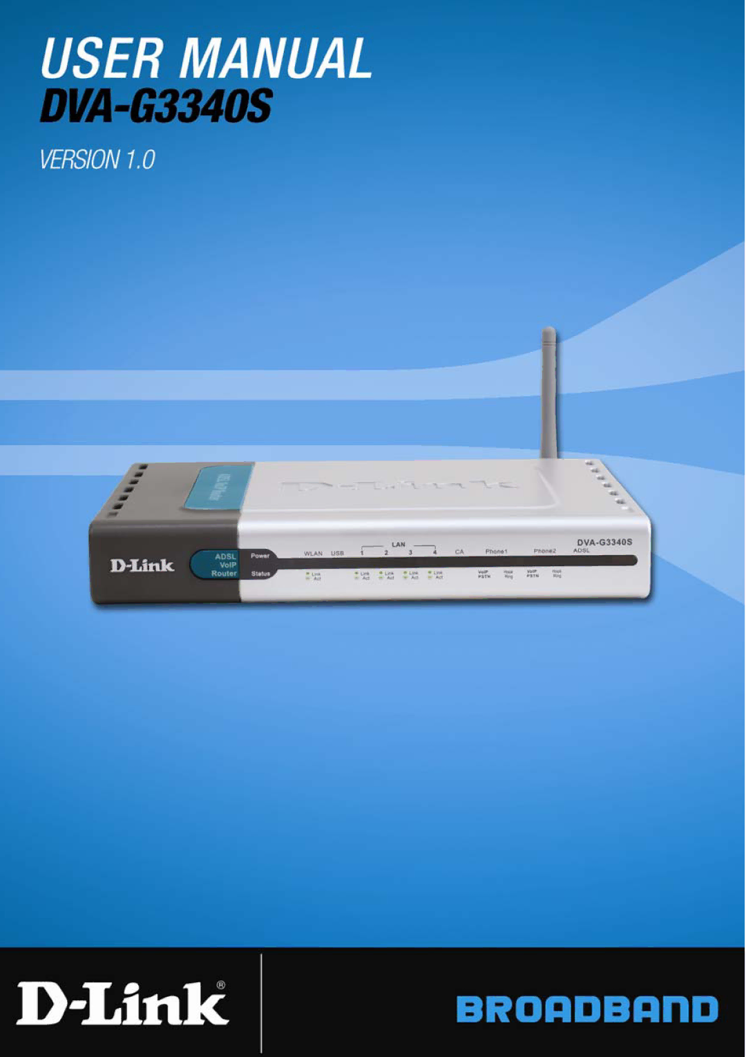 D-Link DVA-G3340S manual 