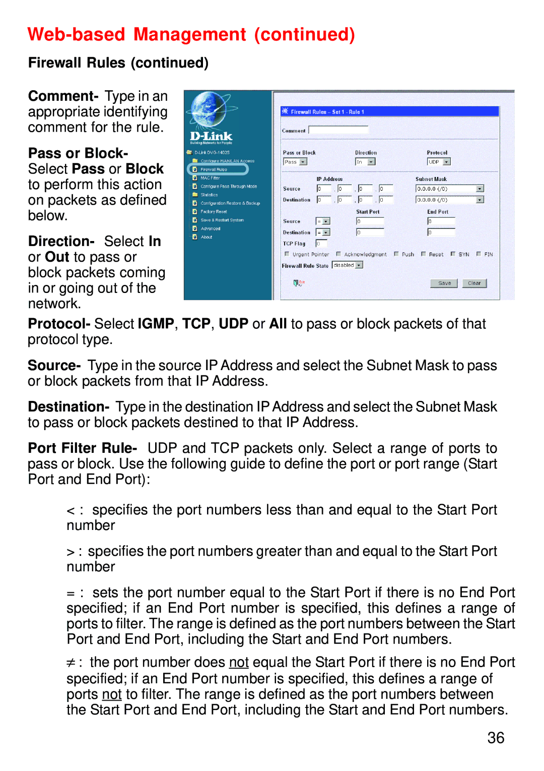 D-Link DVG-1402S manual Web-based Management 