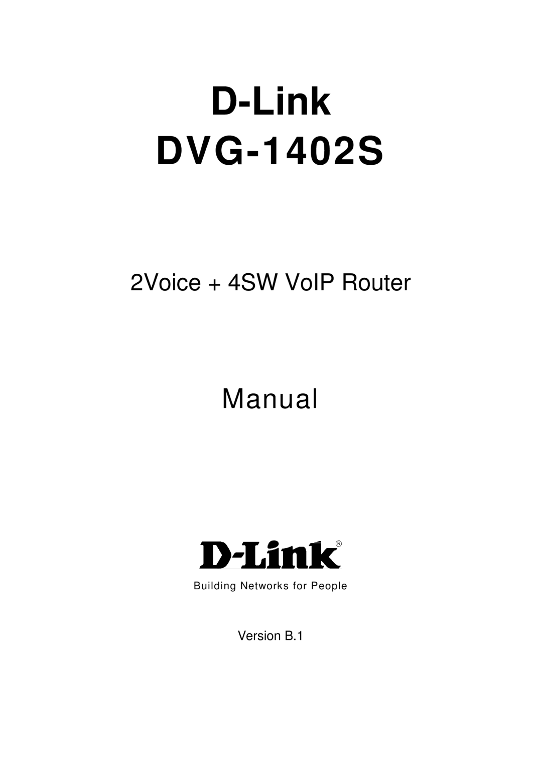 D-Link manual Link DVG-1402S 