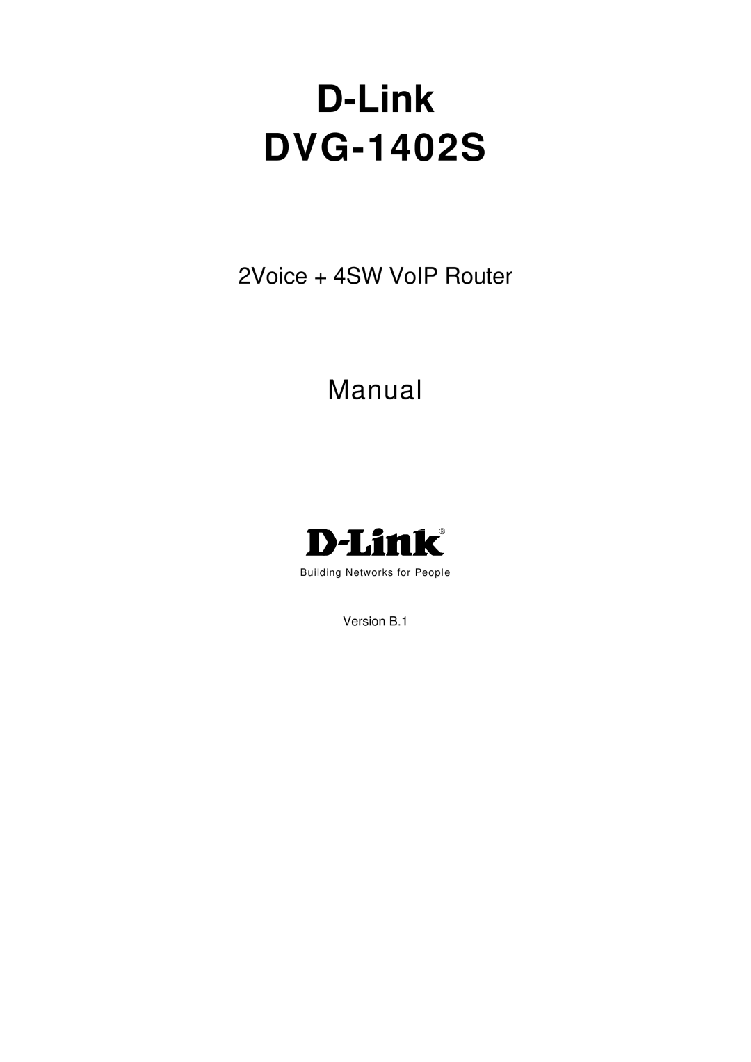 D-Link manual Link DVG-1402S 