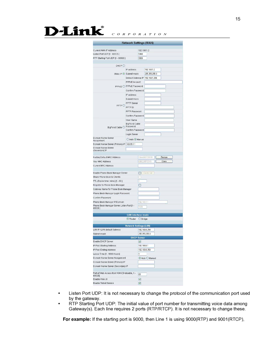 D-Link DVG-2032S user manual 