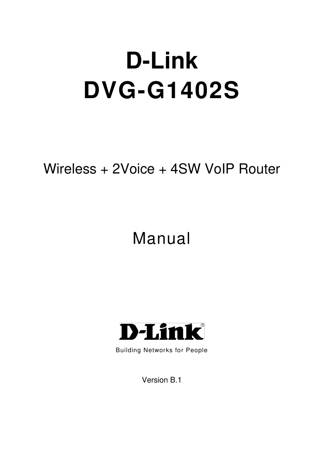 D-Link manual Link DVG-G1402S 