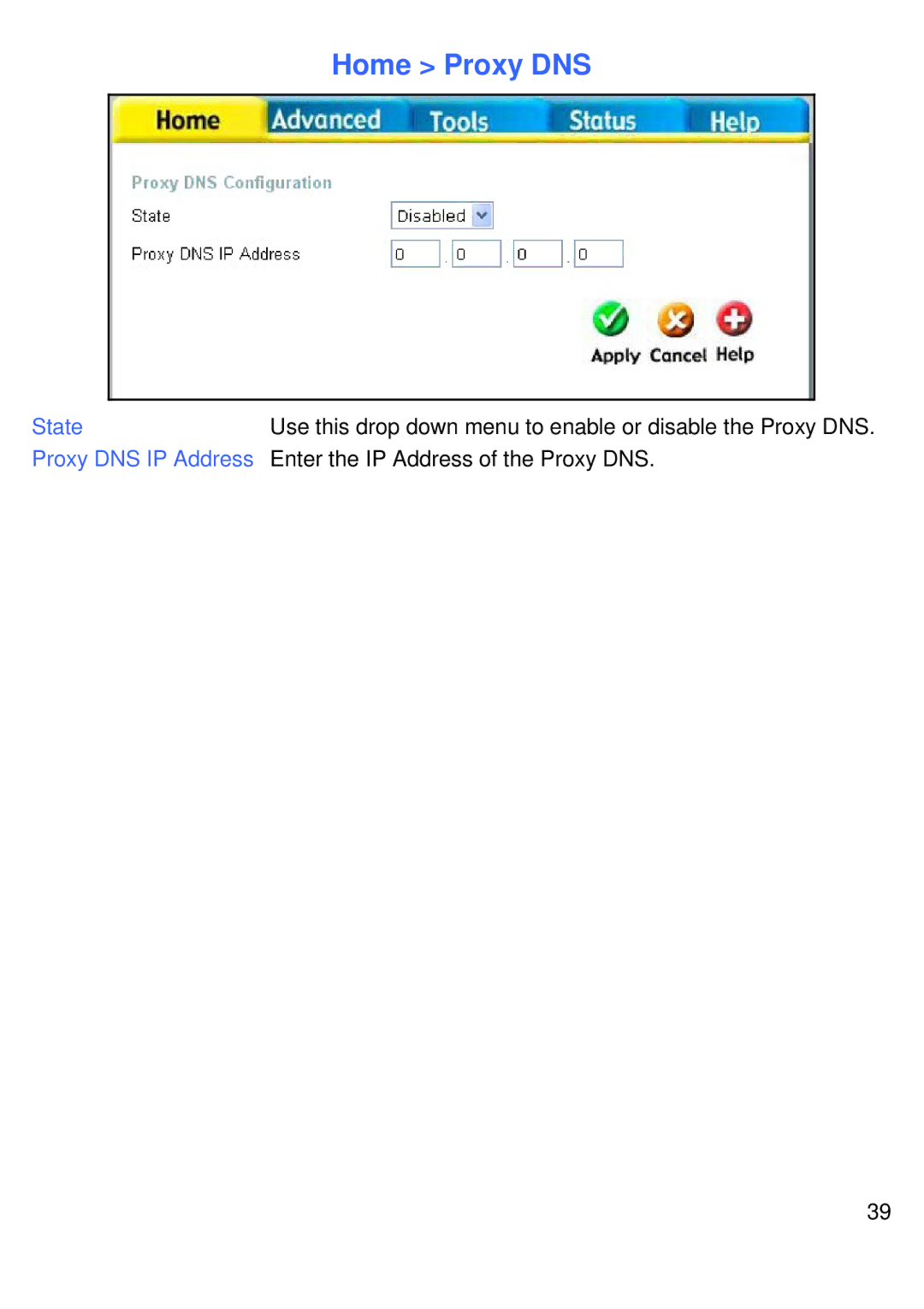 D-Link DVG-G1402S manual Home Proxy DNS 