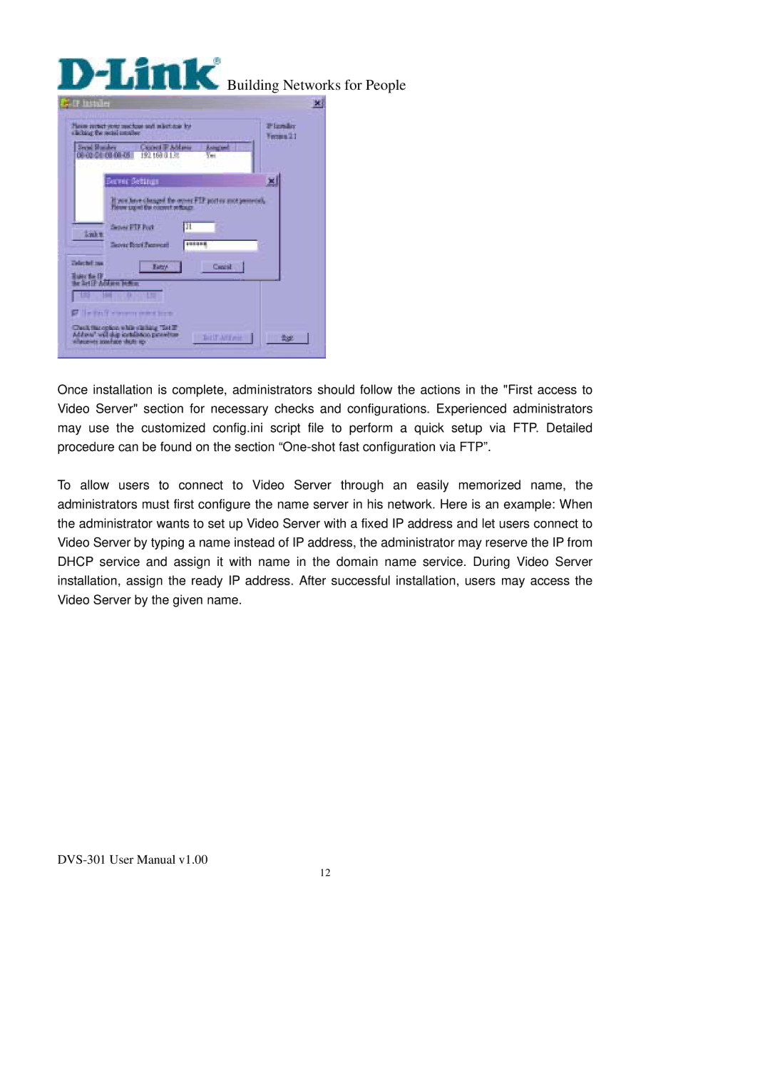 D-Link DVS-301 user manual Building Networks for People 