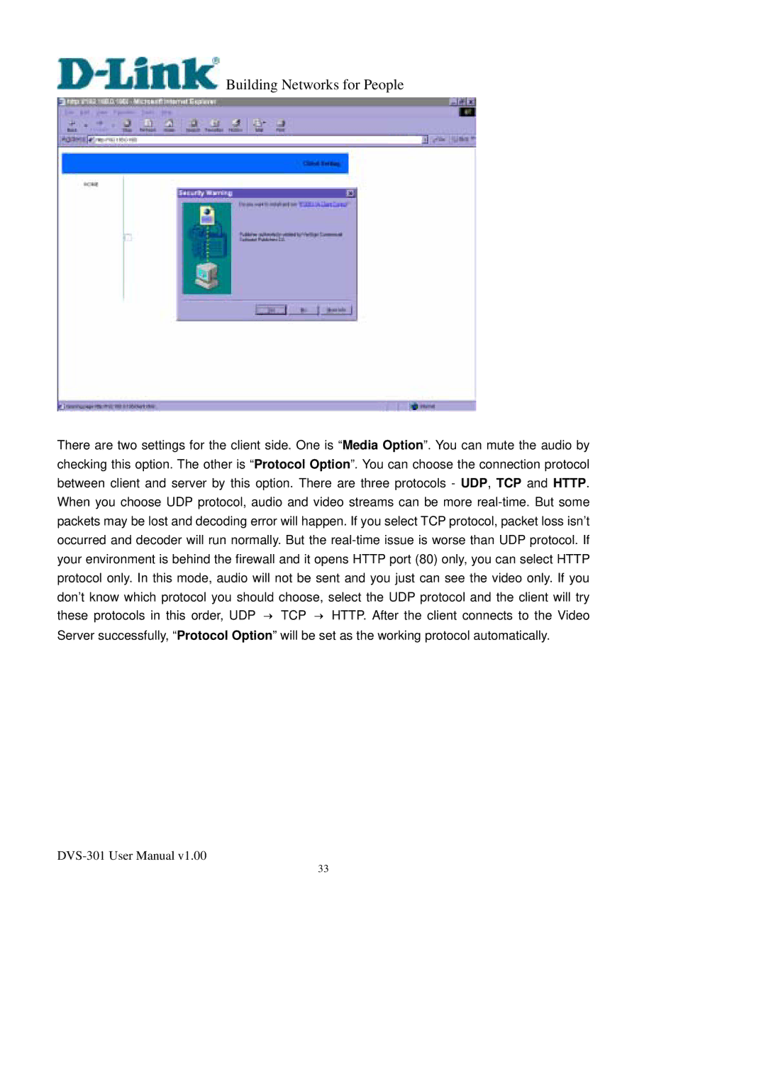 D-Link DVS-301 user manual Building Networks for People 