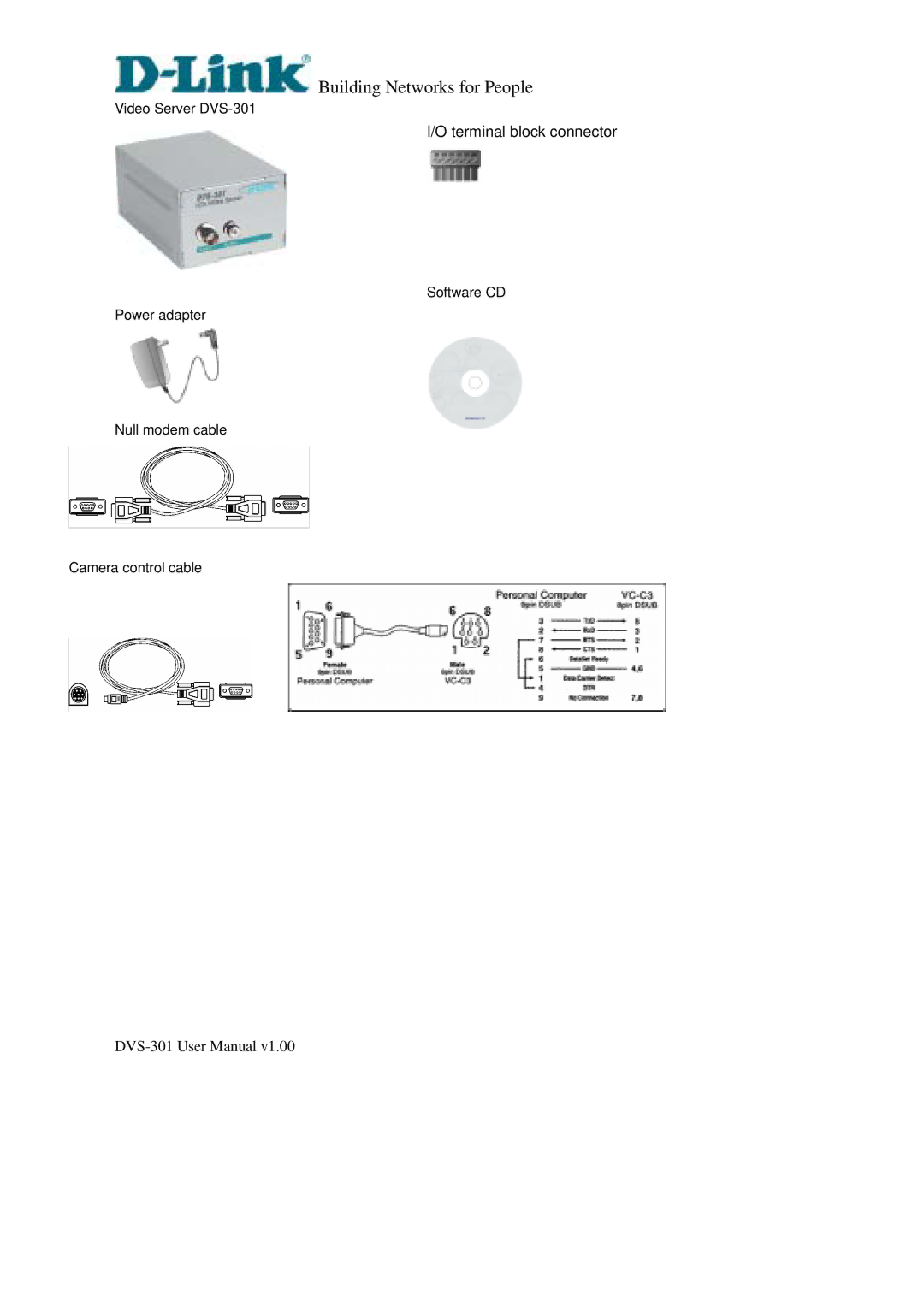 D-Link DVS-301 user manual Building Networks for People 