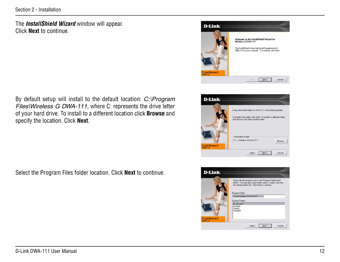 D-Link DWA-111 manual Installation 