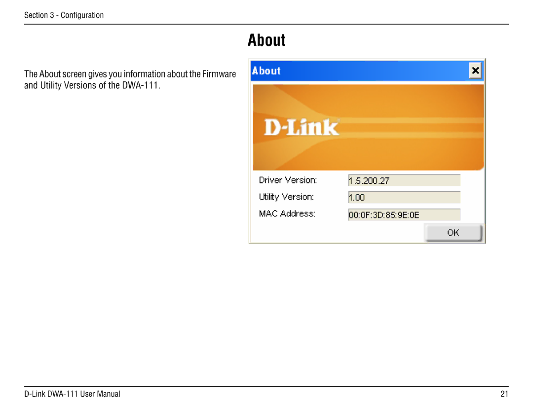 D-Link DWA-111 manual About 