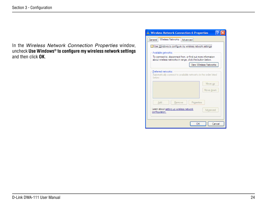 D-Link DWA-111 manual Configuration 