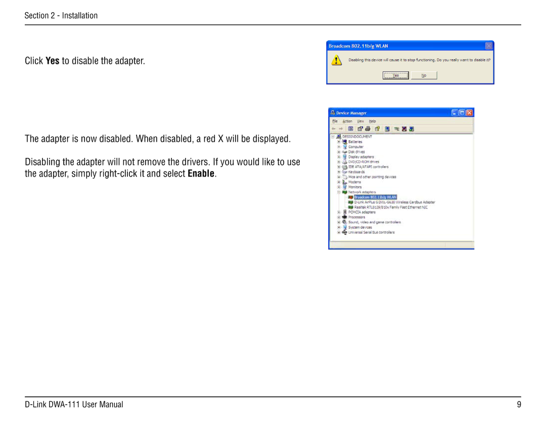 D-Link DWA-111 manual Installation 