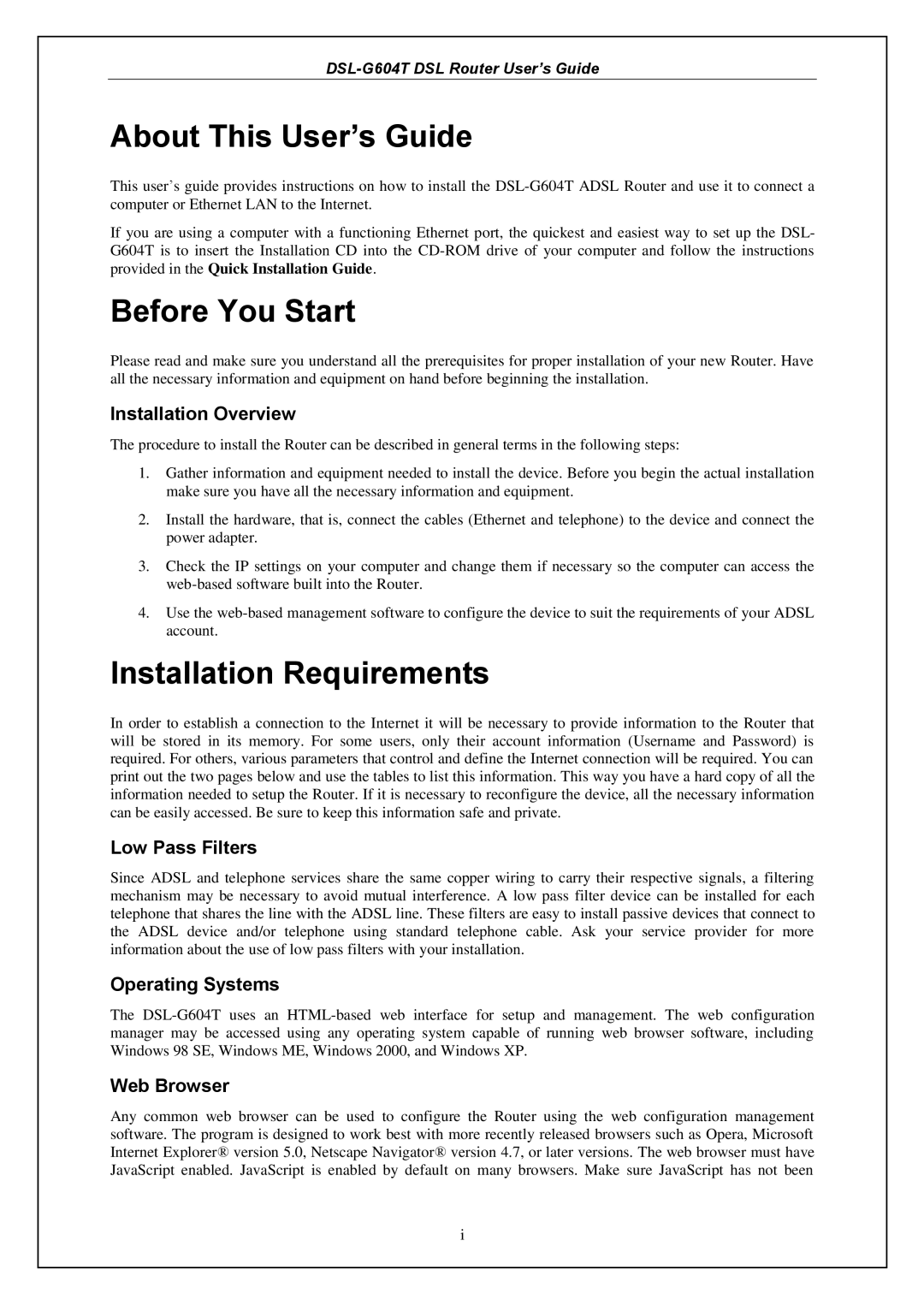 D-Link DWA-140 manual About This User’s Guide, Before You Start, Installation Requirements 