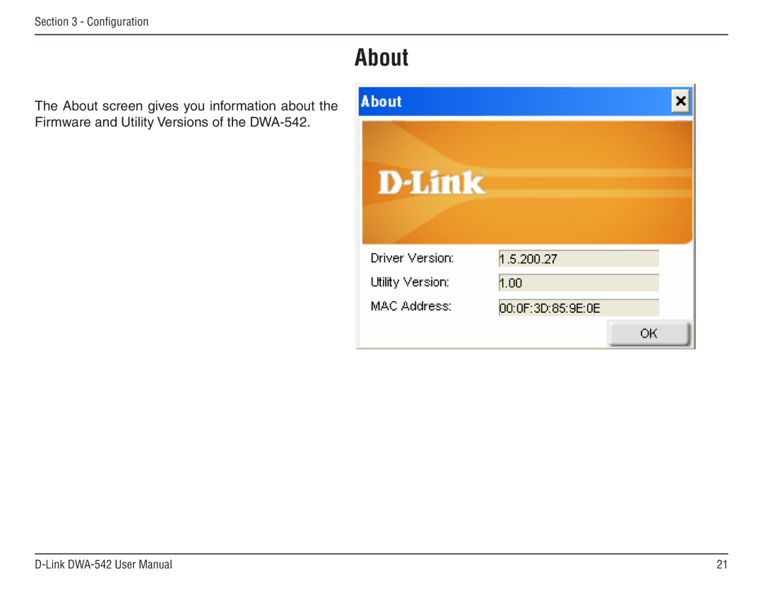 D-Link DWA-54 manual About 