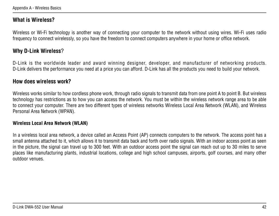 D-Link DWA-55 manual What is Wireless?, Wireless Local Area Network Wlan 