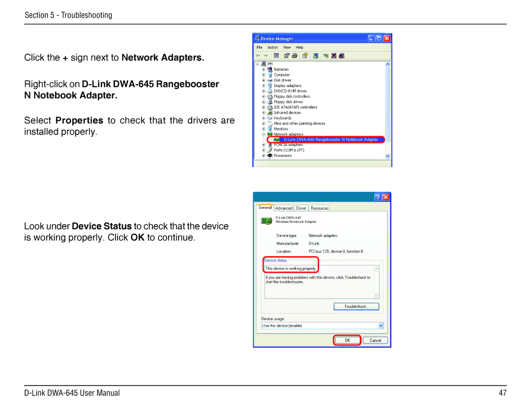 D-Link manual Right-click on D-Link DWA-645 Rangebooster 