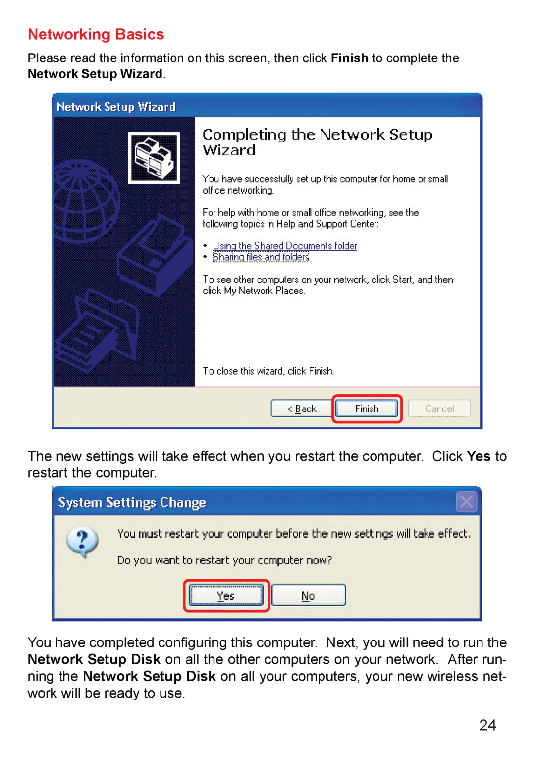 D-Link DWL-120+ manual Network Setup Wizard 