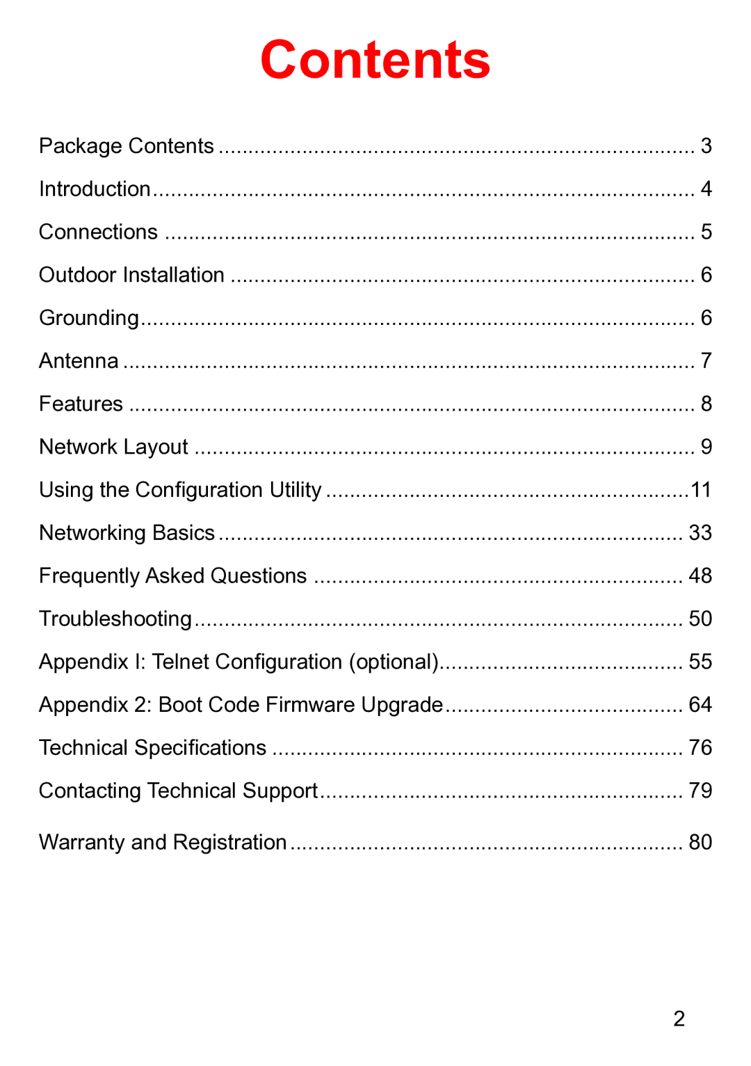 D-Link DWL-1750 warranty Contents 