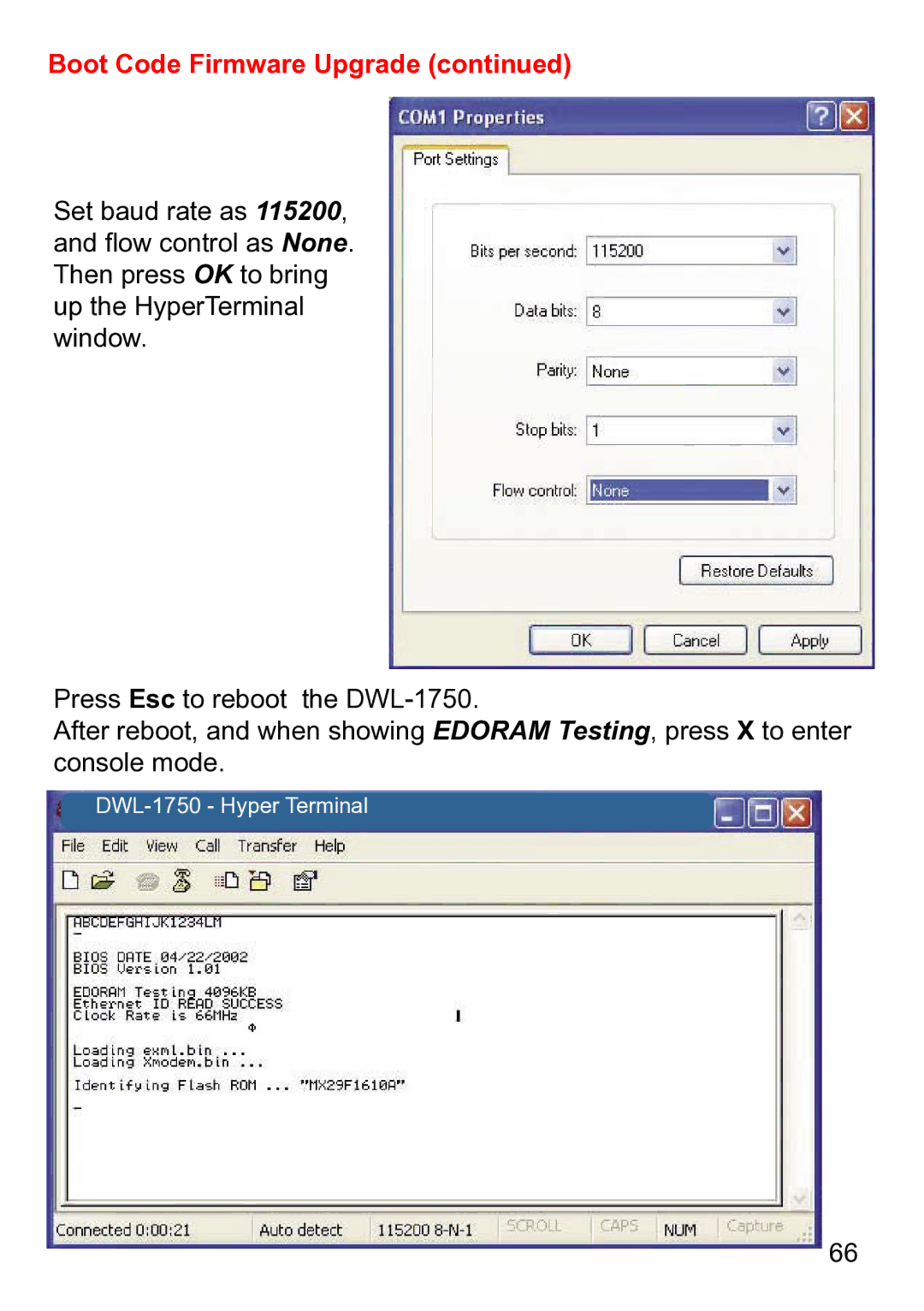 D-Link warranty DWL-1750 Hyper Terminal 