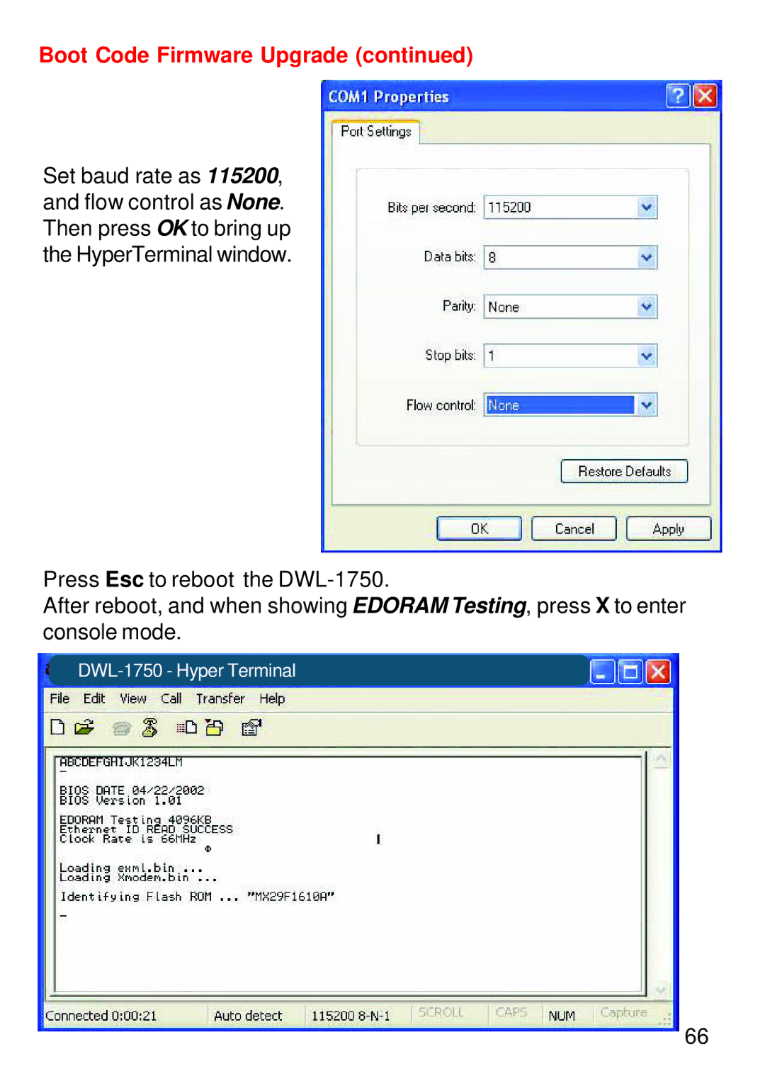 D-Link warranty DWL-1750 Hyper Terminal 