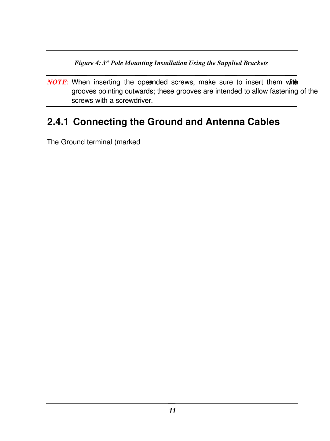 D-Link DWL-1800 user manual Connecting the Ground and Antenna Cables, Connecting the Indoor-to-Outdoor Cable 