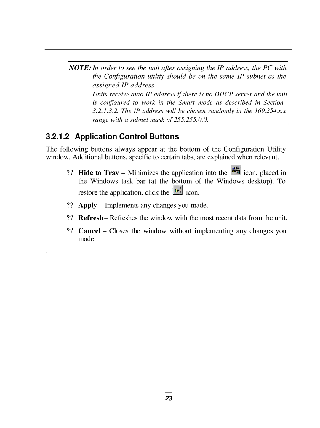 D-Link DWL-1800 user manual Application Control Buttons 