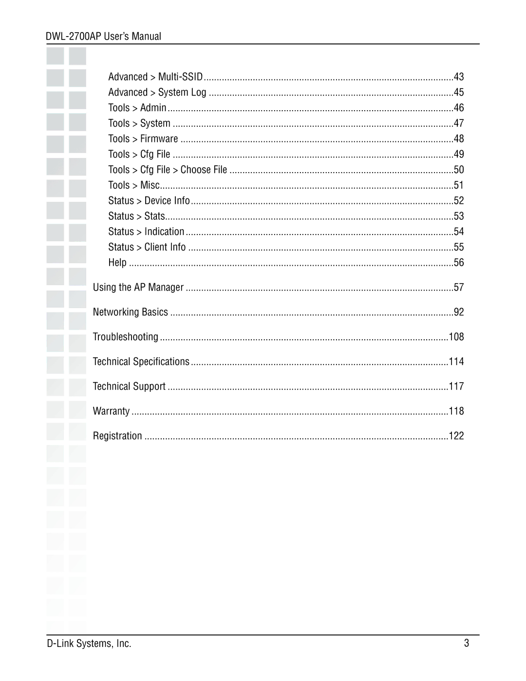 D-Link manual DWL-2700AP User’s Manual Advanced Multi-SSID 