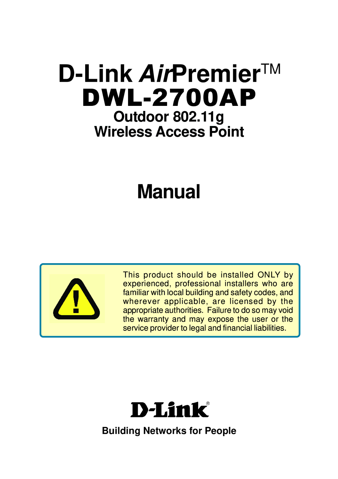 D-Link DWL-2700AP warranty Link AirPremierTM 