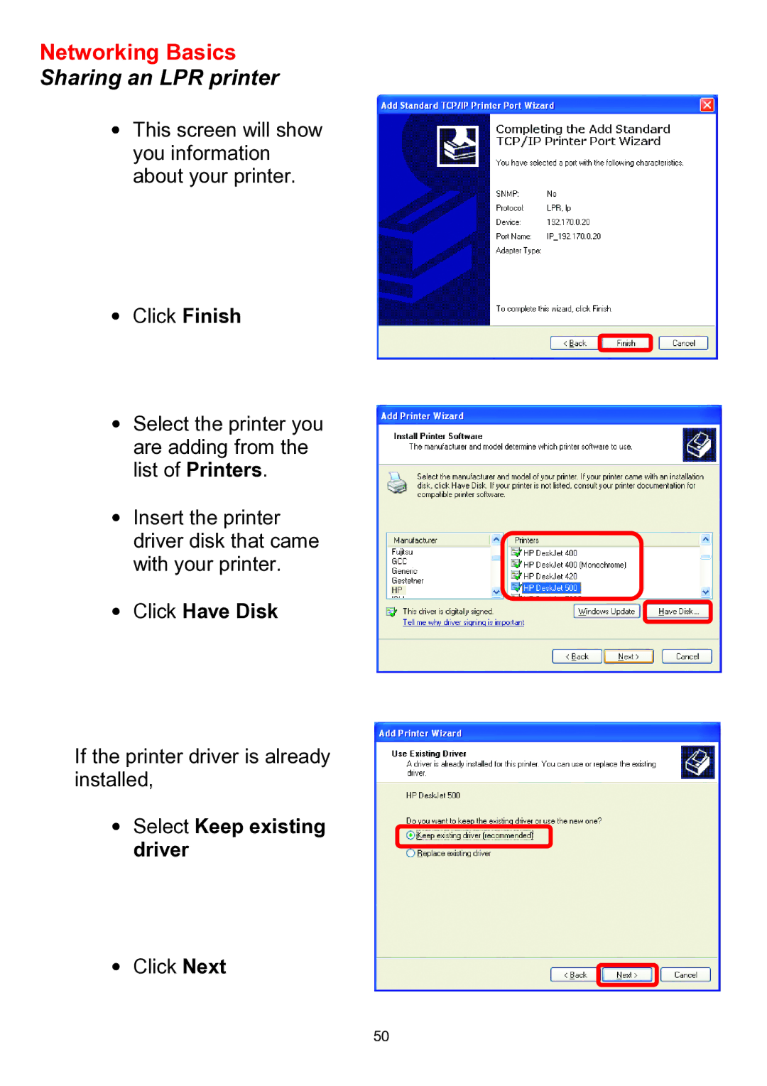 D-Link DWL-510 manual Click Have Disk 