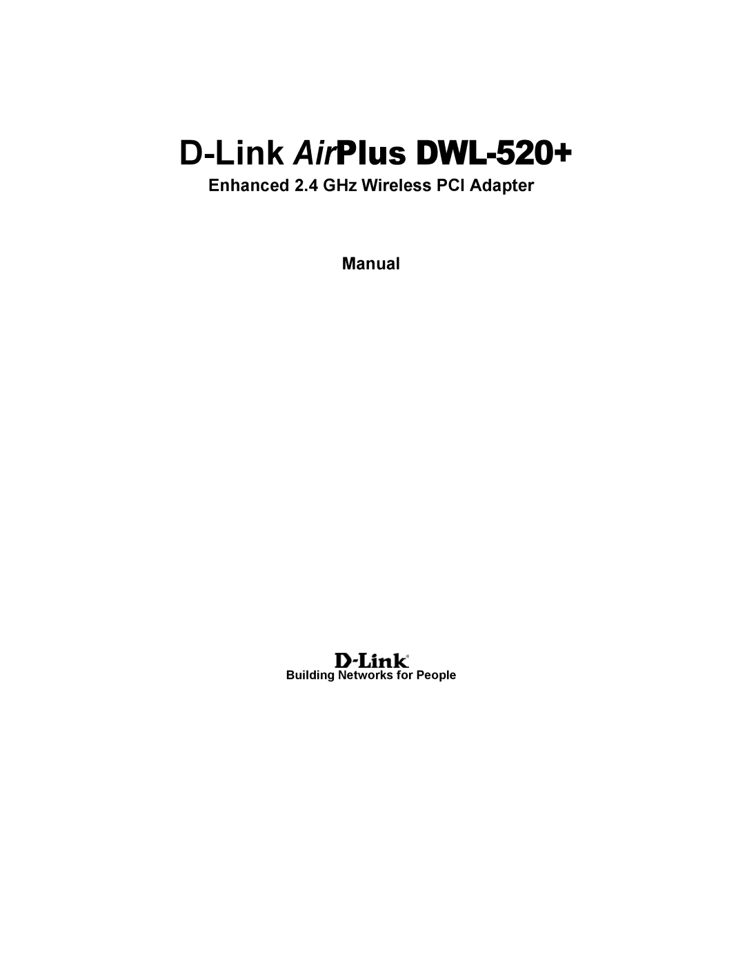 D-Link manual LinkAirPlus DWL-520+ 