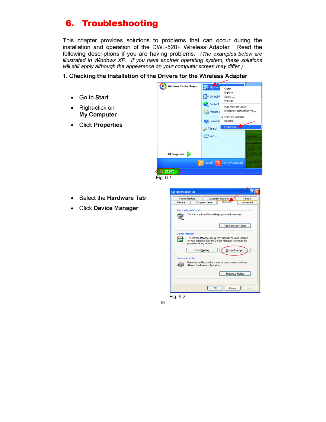 D-Link DWL-520 manual Troubleshooting 