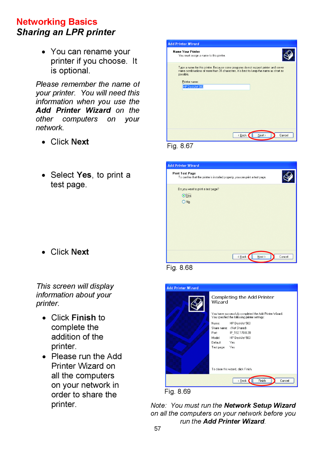 D-Link DWL-650+ manual Click Next Select Yes, to print a test 