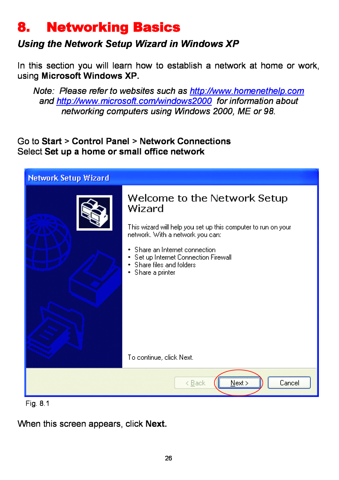 D-Link DWL-650+ manual Networking Basics, Using the Network Setup Wizard in Windows XP 