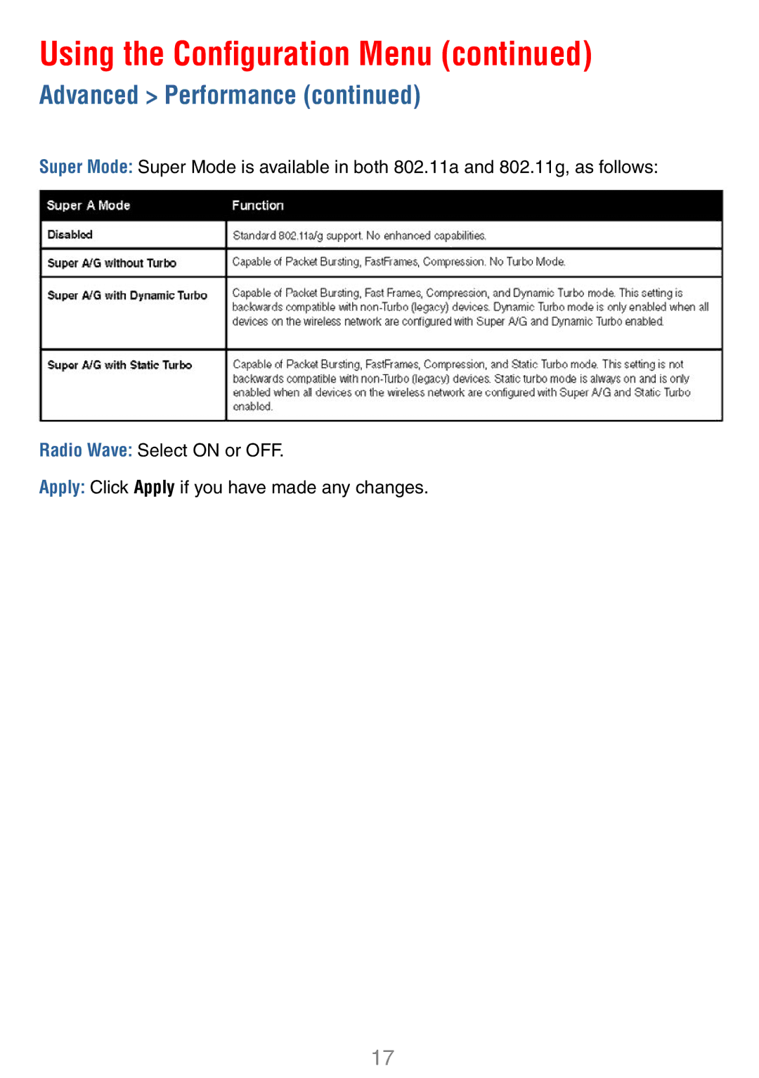 D-Link DWL-7100AP manual Using the Conﬁguration Menu 