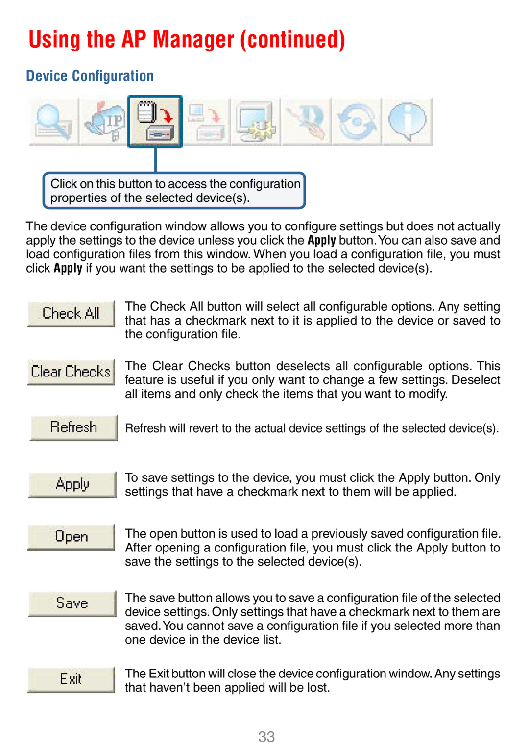 D-Link DWL-7100AP manual Device Conﬁguration 