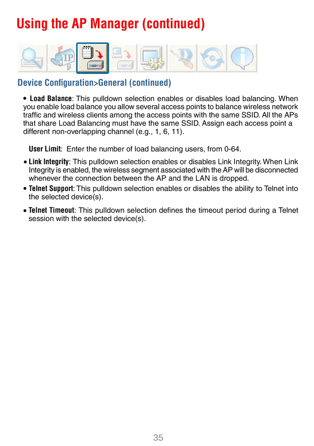 D-Link DWL-7100AP manual Using the AP Manager 