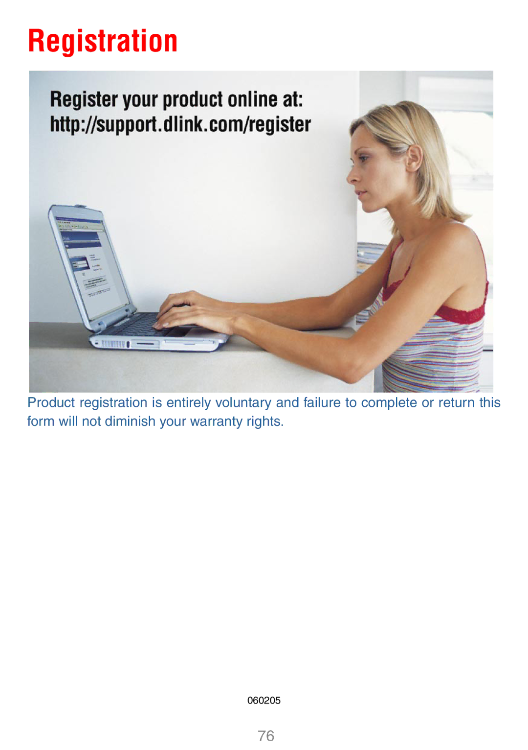 D-Link DWL-7100AP manual Registration 