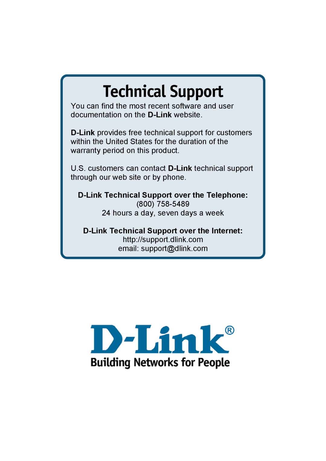 D-Link DWL-900AP specifications Technical Support 