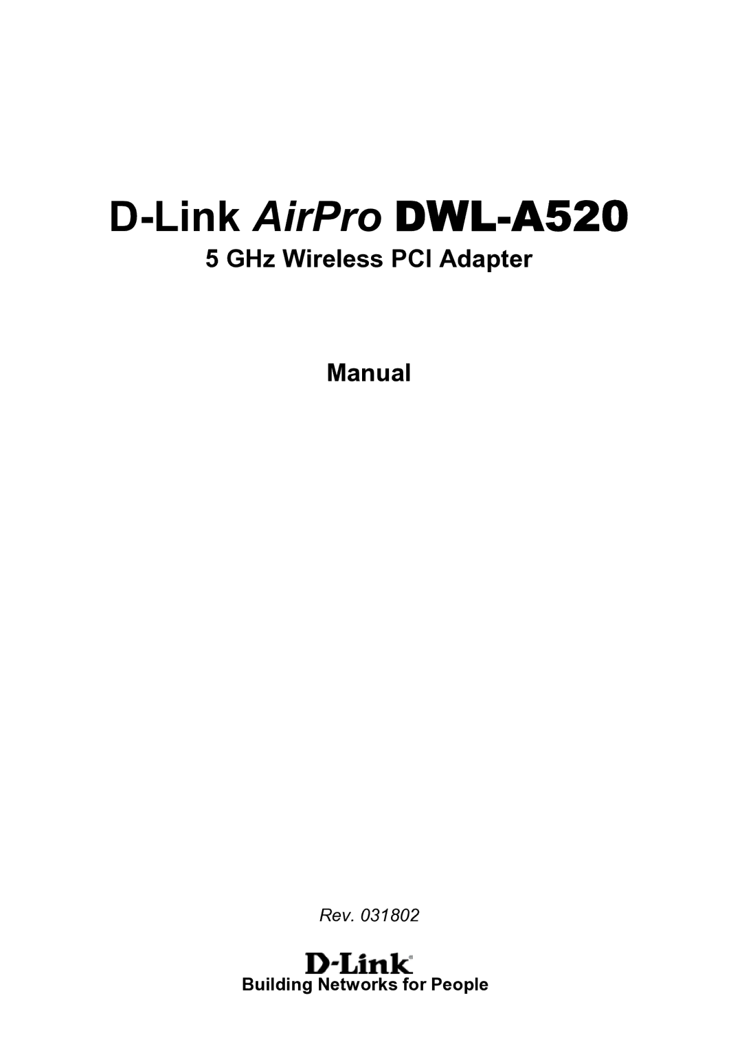 D-Link manual LinkAirPro DWL-A520 